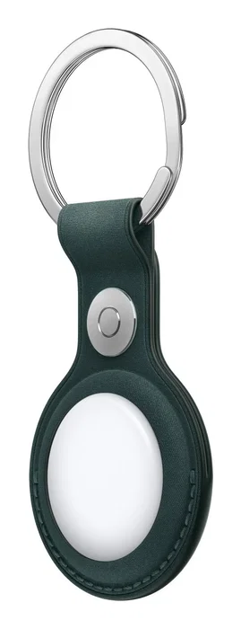 Apple Llavero FineWoven para AirTag con Anilla de Acero Inoxidable, Color Verde Oscuro - AirTag No Incluido - MA7J4ZM/A