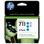 HP HP 711 Cian Pack de 3 (CZ134A)