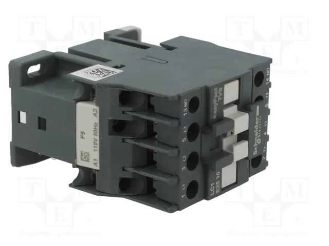 SCHNEIDER ELECTRIC LC1E2510F5 Contactor Easy TeSys 3-polar 25A 110VAC
