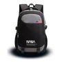 NASA Mochila BAG02 City Backpack para Portátil hasta 15.6", con Puerto USB, Correa Trolley, Material Oxford, Color Negro Gris