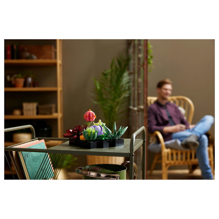 LEGO Icons 10309 Creator Expert Sukkulenten - Juego de Construcción Botanicals Suculentas, 771 Piezas, Multicolor, Apto desde 18 Años