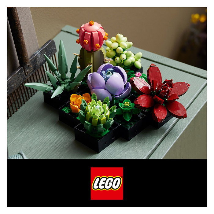 LEGO Icons 10309 Creator Expert Sukkulenten - Juego de Construcción Botanicals Suculentas, 771 Piezas, Multicolor, Apto desde 18 Años