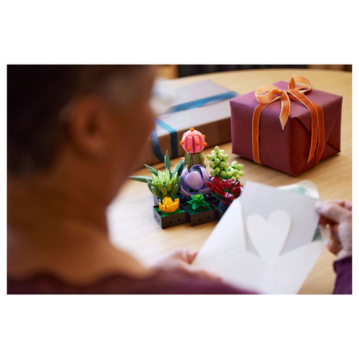 LEGO Icons 10309 Creator Expert Sukkulenten - Juego de Construcción Botanicals Suculentas, 771 Piezas, Multicolor, Apto desde 18 Años