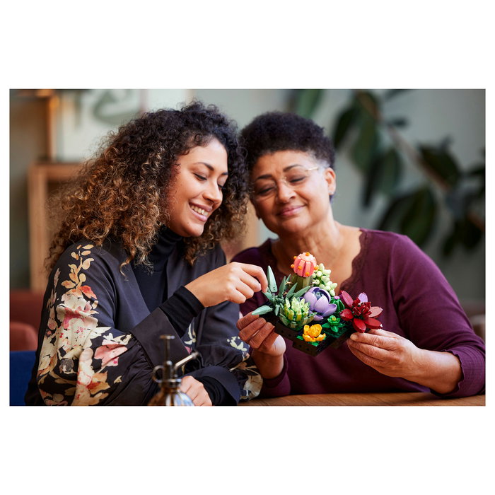 LEGO Icons 10309 Creator Expert Sukkulenten - Juego de Construcción Botanicals Suculentas, 771 Piezas, Multicolor, Apto desde 18 Años