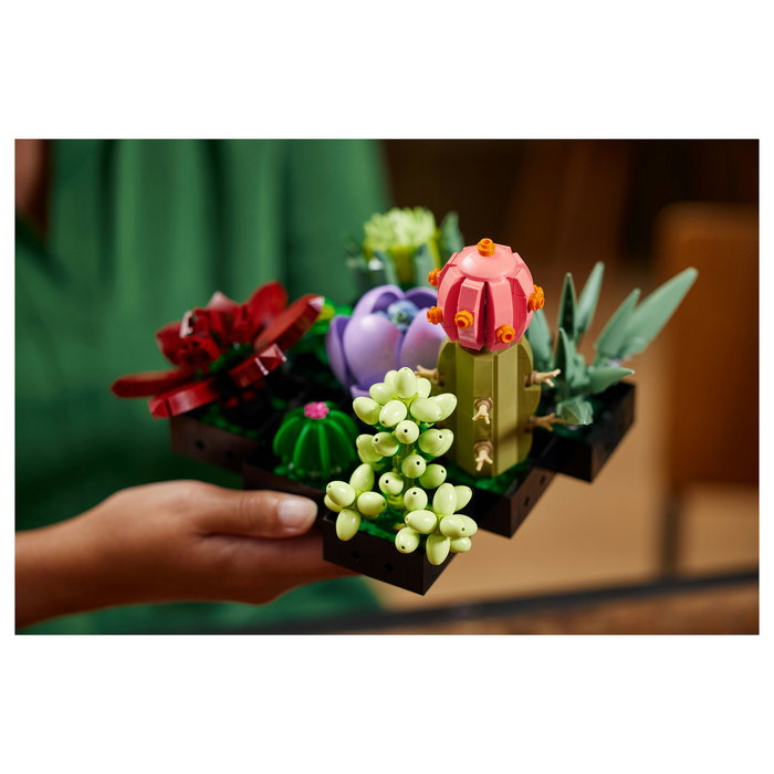 LEGO Icons 10309 Creator Expert Sukkulenten - Juego de Construcción Botanicals Suculentas, 771 Piezas, Multicolor, Apto desde 18 Años