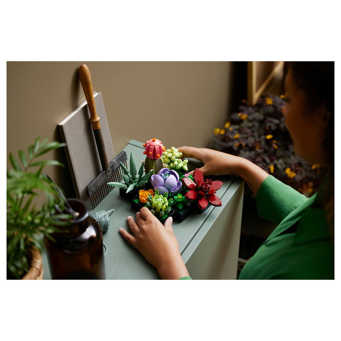 LEGO Icons 10309 Creator Expert Sukkulenten - Juego de Construcción Botanicals Suculentas, 771 Piezas, Multicolor, Apto desde 18 Años