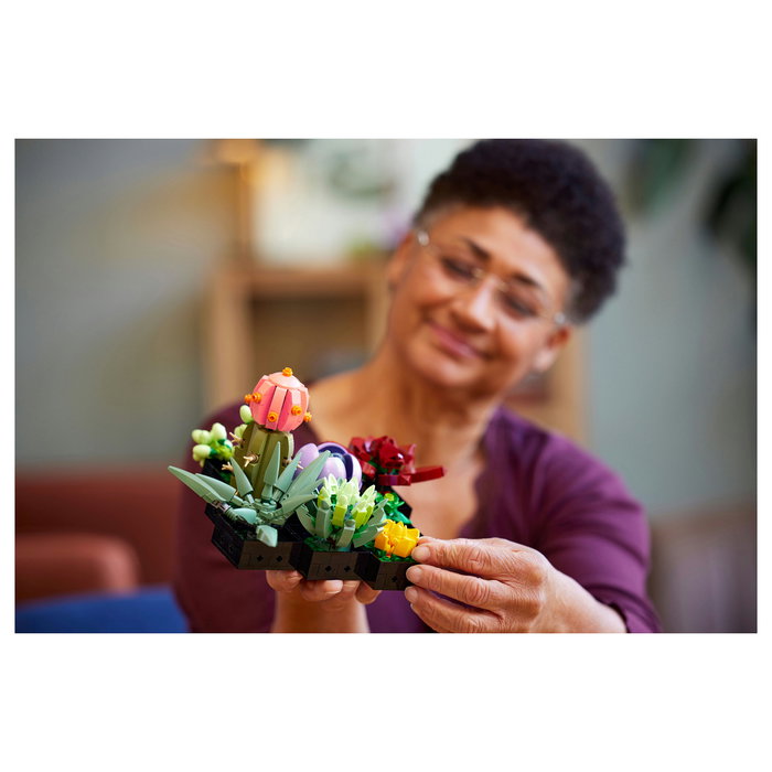 LEGO Icons 10309 Creator Expert Sukkulenten - Juego de Construcción Botanicals Suculentas, 771 Piezas, Multicolor, Apto desde 18 Años