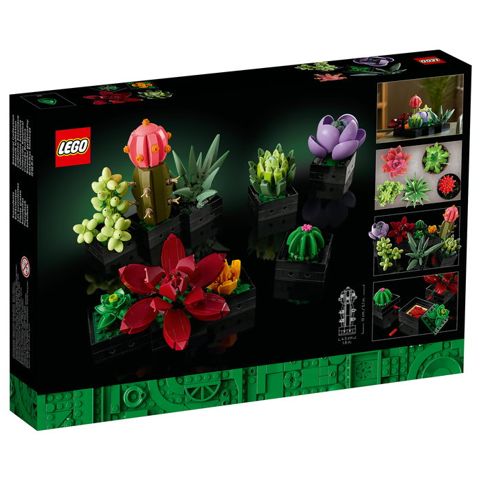LEGO Icons 10309 Creator Expert Sukkulenten - Juego de Construcción Botanicals Suculentas, 771 Piezas, Multicolor, Apto desde 18 Años