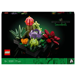 LEGO Icons 10309 Creator Expert Sukkulenten - Juego de Construcción Botanicals Suculentas, 771 Piezas, Multicolor, Apto desde 18 Años