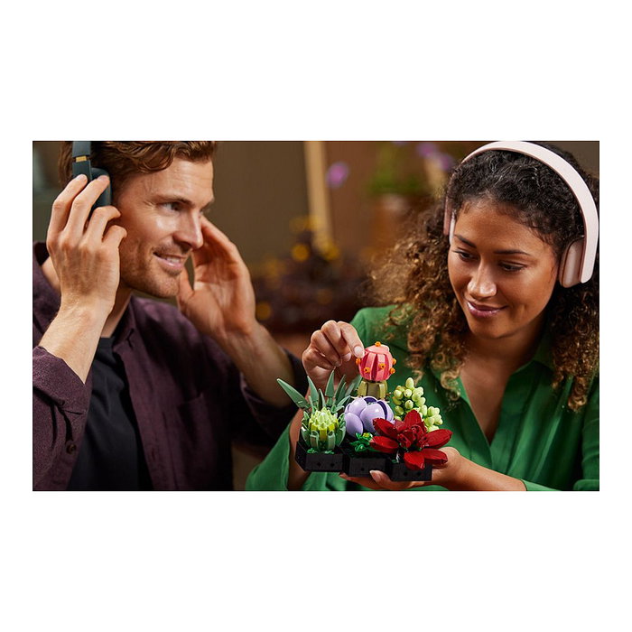 LEGO Icons 10309 Creator Expert Sukkulenten - Juego de Construcción Botanicals Suculentas, 771 Piezas, Multicolor, Apto desde 18 Años