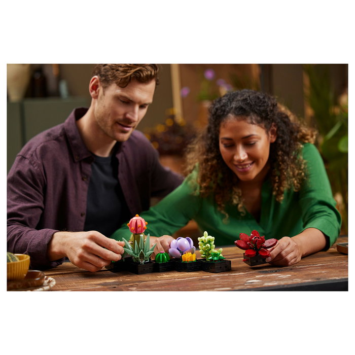 LEGO Icons 10309 Creator Expert Sukkulenten - Juego de Construcción Botanicals Suculentas, 771 Piezas, Multicolor, Apto desde 18 Años