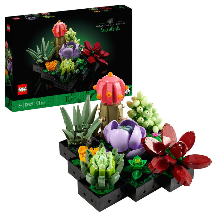 LEGO Icons 10309 Creator Expert Sukkulenten - Juego de Construcción Botanicals Suculentas, 771 Piezas, Multicolor, Apto desde 18 Años