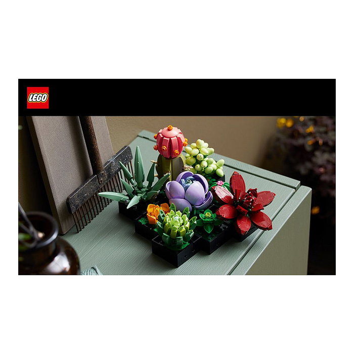 LEGO Icons 10309 Creator Expert Sukkulenten - Juego de Construcción Botanicals Suculentas, 771 Piezas, Multicolor, Apto desde 18 Años