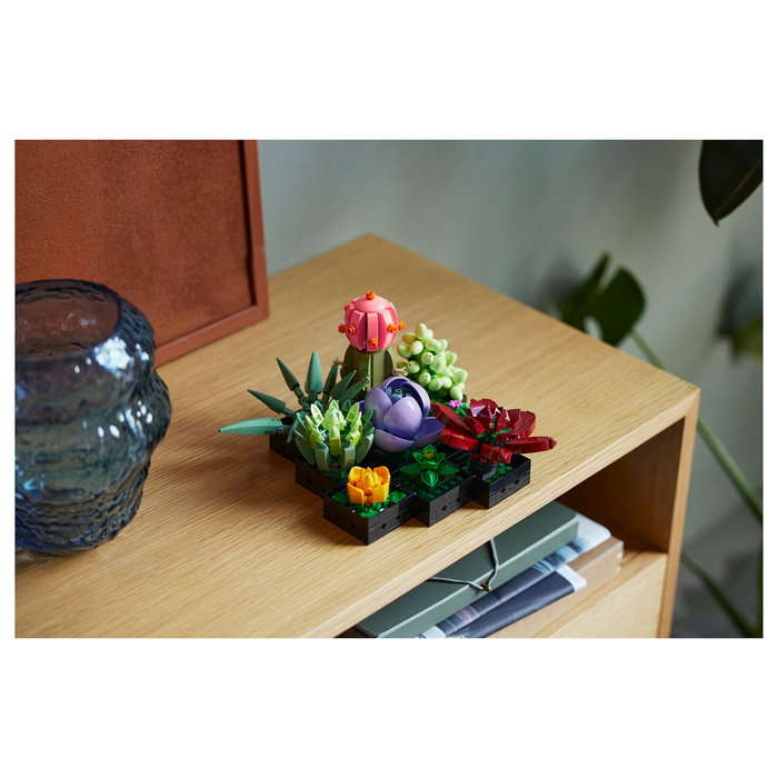 LEGO Icons 10309 Creator Expert Sukkulenten - Juego de Construcción Botanicals Suculentas, 771 Piezas, Multicolor, Apto desde 18 Años