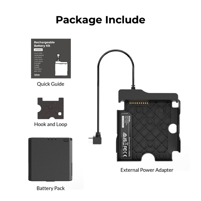 Brinno APB1000 Kit de Batería Recargable