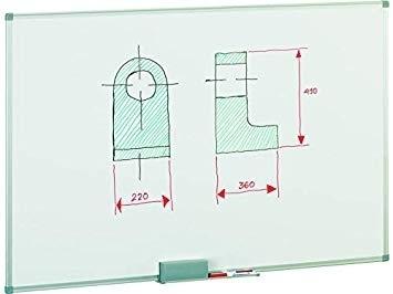 Faibo Pizarra Blanca Acero Lacado Blanco Marco Aluminio 60x90 cm Ref. 840-10 Faibo Pizarra Blanca Acero Lacado Blanco Marco Aluminio 60x90 cm Ref. 840-10