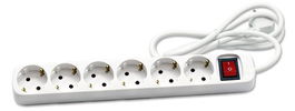 Enchufe Protector Cegasa 6 Salidas (Regleta) Cable 1,4 Metros (Set de 6)