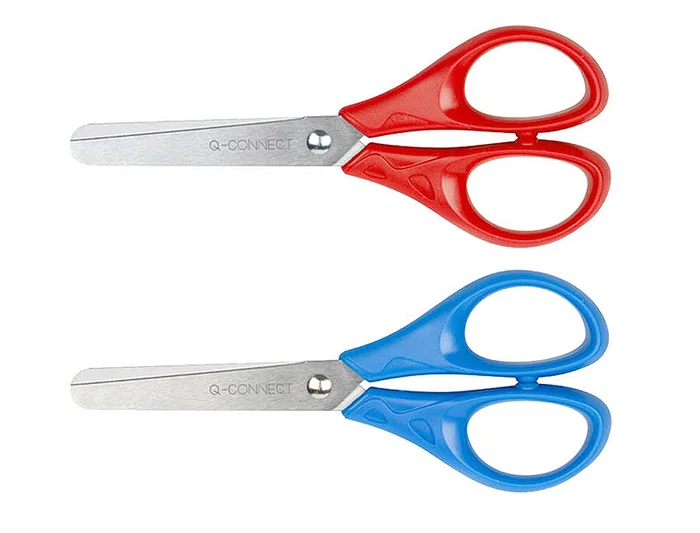 Q-connect Tijera Inoxidable 5/ 13 cm Uso Doméstico y Oficina Mango Plástico