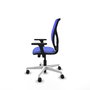 PIQUERAS Y CRESPO Silla de oficina Motilla con mecanismo Sincro/Traslack Azul