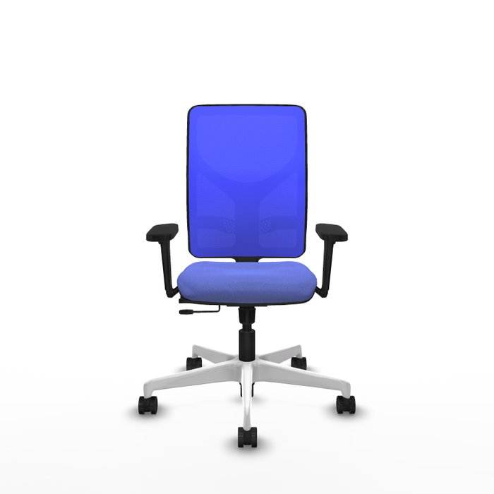 PIQUERAS Y CRESPO Silla de oficina Motilla con mecanismo Sincro/Traslack Azul