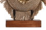 DKD Home Decor Figura de Buda en Resina y Yute, Pack de 2