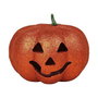 Calabaza Decorativa con Luz Interior para Halloween 17 cm Naranja y Oro