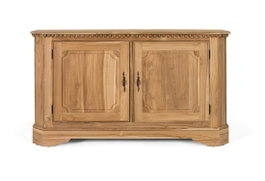 GINER Y COLOMER Aparador de madera de teca con 2 puertas y 2 baldas