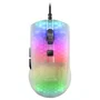 Mars Gaming MMR Ratón Gaming Ultraligero 58g, RGB Chroma, 12800 DPI, Cable Paracord, Blanco
