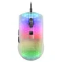 Mars Gaming MMR Ratón Gaming Ultraligero 58g, RGB Chroma, 12800 DPI, Cable Paracord, Blanco