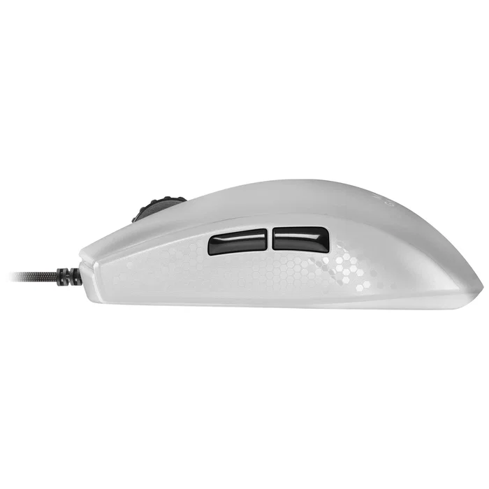 Mars Gaming MMR Ratón Gaming Ultraligero 58g, RGB Chroma, 12800 DPI, Cable Paracord, Blanco
