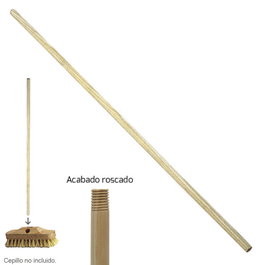 WOLFPACK LINEA PROFESIONAL Mango de Madera Roscado 1150x22 mm
