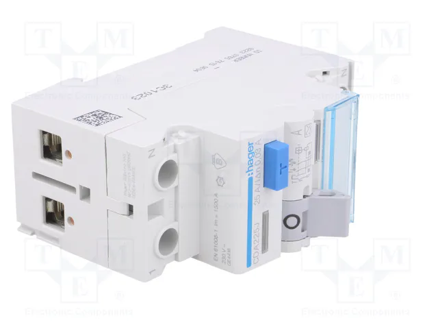 HAGER Interruptor diferencial 25A 30mA 1+N HAGER Interruptor diferencial 25A 30mA 1+N