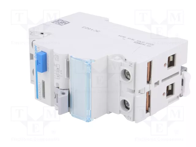 HAGER Interruptor diferencial 25A 30mA 1+N HAGER Interruptor diferencial 25A 30mA 1+N