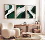 Wallity Cuadro Decorativo Enmarcado en MDF y Madera Maciza 50 x 70 cm (3 Piezas)