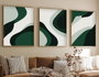 Wallity Cuadro Decorativo Enmarcado en MDF y Madera Maciza 50 x 70 cm (3 Piezas)