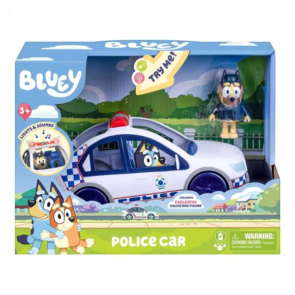 Moose Coche de Policía Bluey con Luces y Sonidos 30,50x22,90x13,50 cm Moose Coche de Policía Bluey con Luces y Sonidos 30,50x22,90x13,50 cm