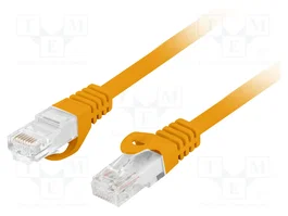 LANBERG Patch Cord Cat 6 U/UTP de 20m naranja