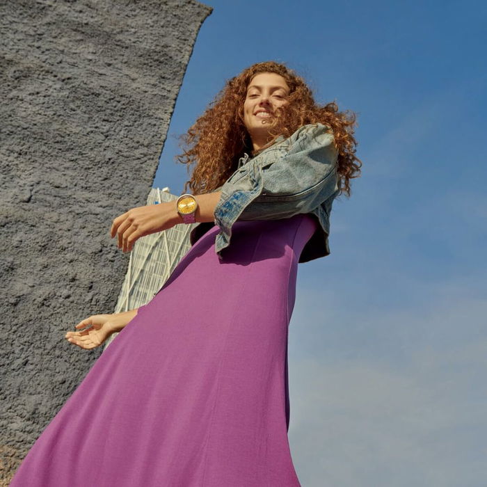 Reloj Hombre Swatch SB07S103G Amarillo Plateado (Ø 47 mm)