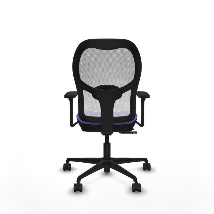 PIQUERAS Y CRESPO Silla de oficina Jorquera Lila y Blanca con Brazos 3D PIQUERAS Y CRESPO Silla de oficina Jorquera Lila y Blanca con Brazos 3D