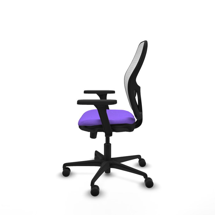 PIQUERAS Y CRESPO Silla de oficina Jorquera Lila y Blanca con Brazos 3D PIQUERAS Y CRESPO Silla de oficina Jorquera Lila y Blanca con Brazos 3D