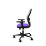 PIQUERAS Y CRESPO Silla de oficina Jorquera Lila y Blanca con Brazos 3D