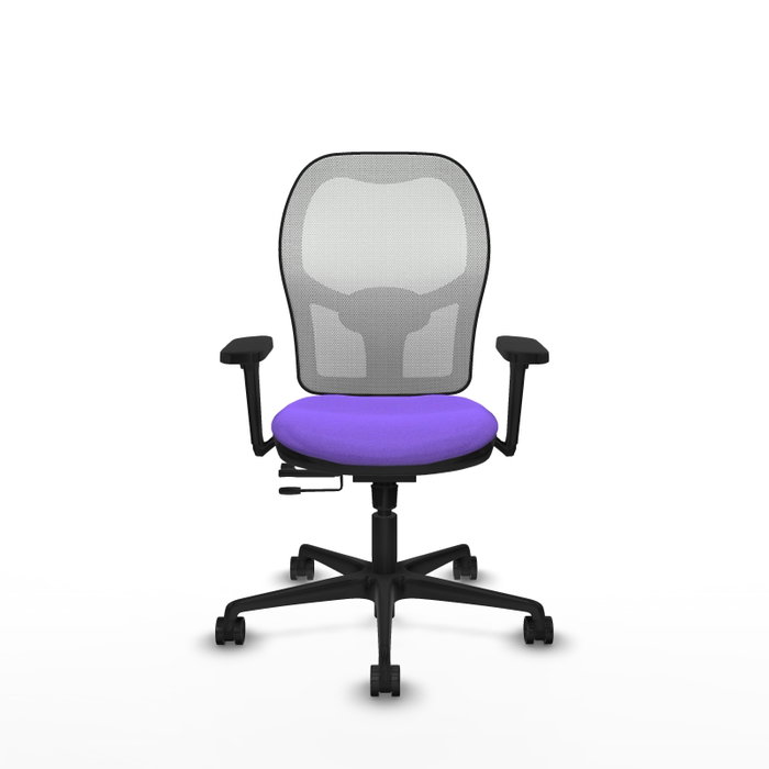 PIQUERAS Y CRESPO Silla de oficina Jorquera Lila y Blanca con Brazos 3D PIQUERAS Y CRESPO Silla de oficina Jorquera Lila y Blanca con Brazos 3D