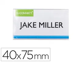 Q-connect Identificador KF14137 con Clip Magnético, Apertura Superior, 40x75 mm