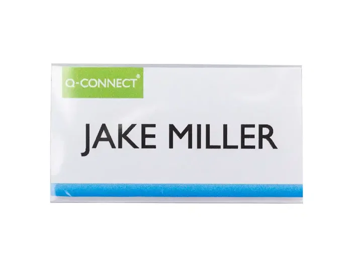 Q-connect Identificador KF14137 con Clip Magnético, Apertura Superior, 40x75 mm