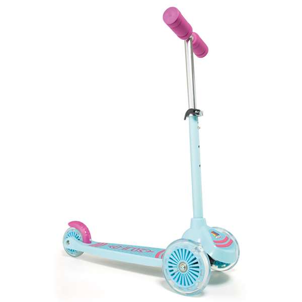 Molto Patinete Maxi Scooter Rosa 3 Ruedas con Luces 56 cm
