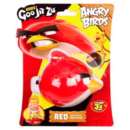 Goo Jit Zu Figura Elástica Angry Birds Rojo (Red) Personaje de Juguete Sensorial para Niños +4 Años - Modelo CO08150