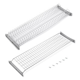 Emuca Escurreplatos para módulos altos Suprastar, módulo 900mm, Acero, Cromado