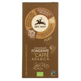 Alce Nero Chocolate Negro con Café Arábica Tableta 50gr Bio