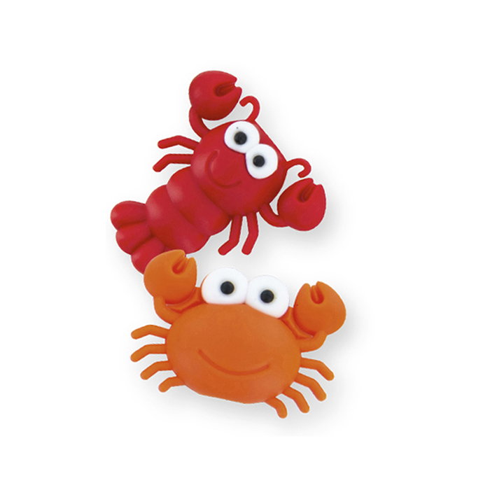 Be Mix Juego de 2 Protectores de Cable, Surtido 6 Modelos: Unicornios Marrón, Unicornios Rosa, Animales, Huellas Animal, Piña y Trébol, Cangrejos