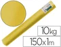 Liderpapel Papel Kraft Verjurado Amarillo 65 g/m2, Ancho 1 m x Largo 150 m por Rollo, Bobina de 10 kg para Embalaje y Envíos